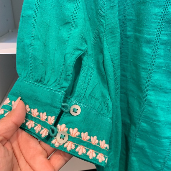 SOLD Anthropologie embroidered blouse - Picture 4 of 4